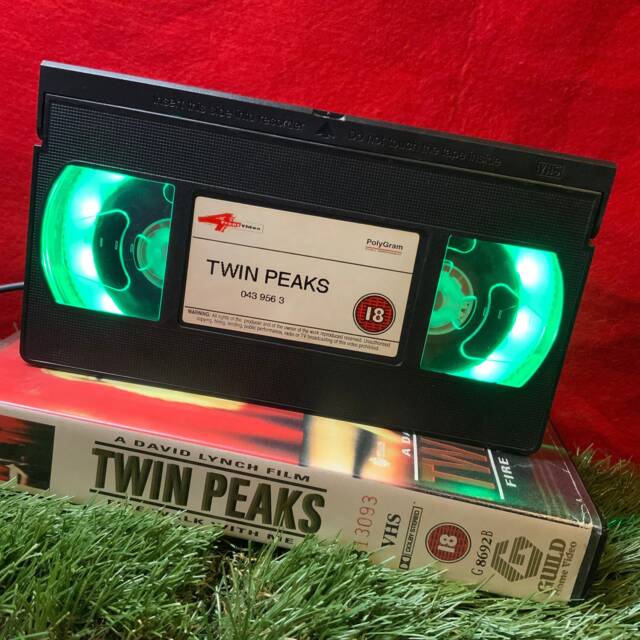 Retro Vhs Lamp Twin Peaks Night Light, Man Cave Decor - image 1