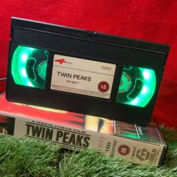 Retro Vhs Lamp Twin Peaks Night Light, Man Cave Decor - thumbnail 1