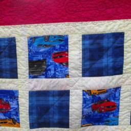 Handmade Quilt, Car Boy Chair Throw, Bed For Boy's Room, Dorm Blanket, Racing Cars Accessory, Sofa Throw - thumbnail 3