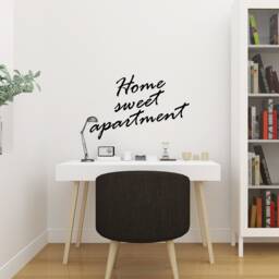 Home Sweet Apartment Inspirational Motivational Wall Decal Quote Art Inspired Focus Positive Room Decor Encouragement 27x17 Inches - thumbnail 2