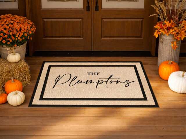 Personalized Family Name Doormat - Washable Outdoor Welcome Mat - image 1