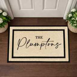 Personalized Family Name Doormat - Washable Outdoor Welcome Mat - thumbnail 3