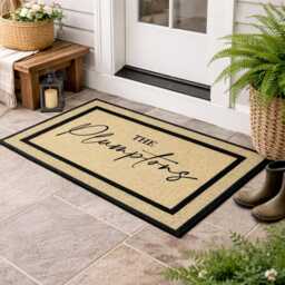 Personalized Family Name Doormat - Washable Outdoor Welcome Mat - thumbnail 2