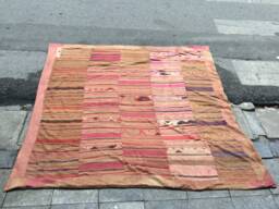 Vintage Handmade Tribal Muong Thai Textile Blanket in The Centre Of Vietnam - thumbnail 1