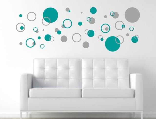 Circle Wall Decals, Decor, Art, Decal Set, Polka Dot Stickers - image 1