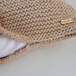 Knitted Pillow, Gift Idea, Modern Home Decor, Decorative Stylish Sofa Scandinavian Japandi Style - thumbnail 3