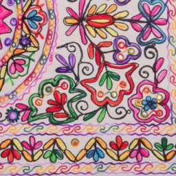 Embroidered Indian Tapestry 30x50 Inch - Vibrant Sequin Wall Hanging, Multicolor Table Cover, Boho Decor Rectangle Textile - thumbnail 4