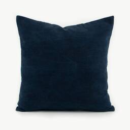 Handwoven Indigo Pillow Cover, Rustic Hmong Organic Cotton, Ethnic Home Decor - thumbnail 3