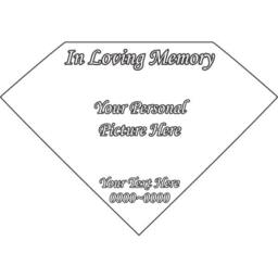 Custom Image in Loving Memory Full Color Circle Diamond Vinyl Wall Decal Or Car Sticker - Ilmfullcolordiamondtempet