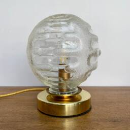 Vintage Glass Globe Table Lamp - thumbnail 4