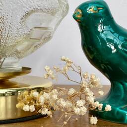 Vintage Glass Globe Table Lamp - thumbnail 3