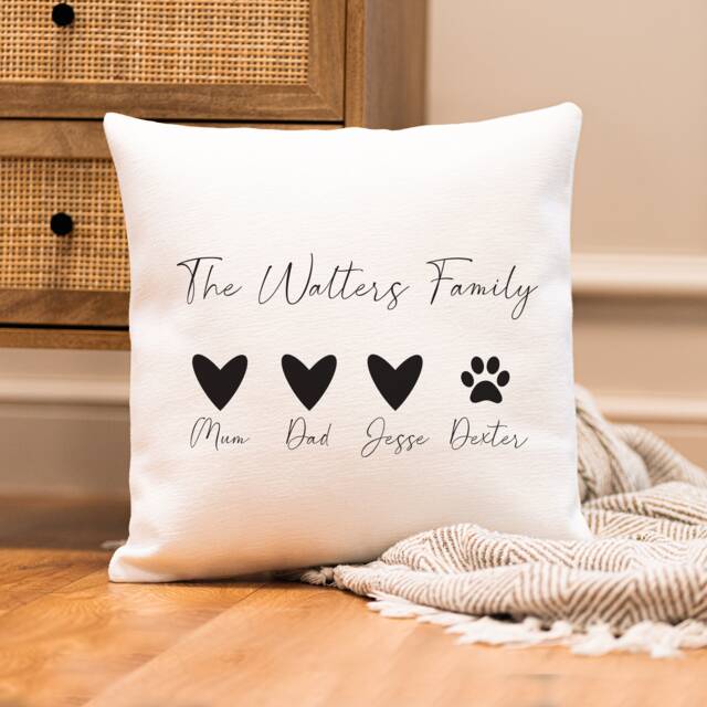 Personalised Family Cushion - Gift Parent - image 1