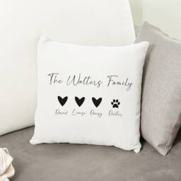 Personalised Family Cushion - Gift Parent - thumbnail 3