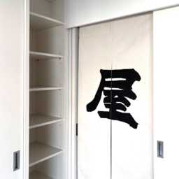 Personalized Japanese Kanji Door Noren, Order Made 2 Panel Restaurant Curtain, Beige Cotton Step Your Kendo Noren - thumbnail 2