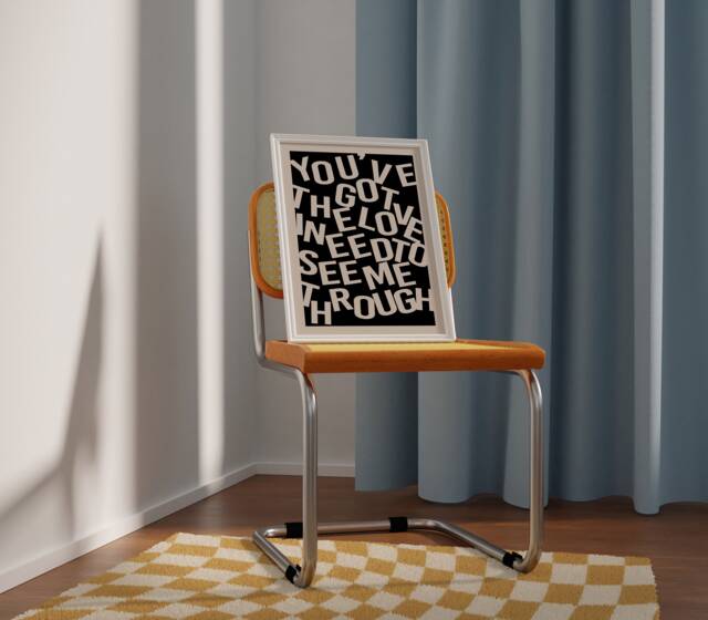 Florence & The Machine - You've Got The Love Candi Staton Lyrics Print A3 A4 A5 Indie Music Art Concert Typographic Poster -Gift - image 1