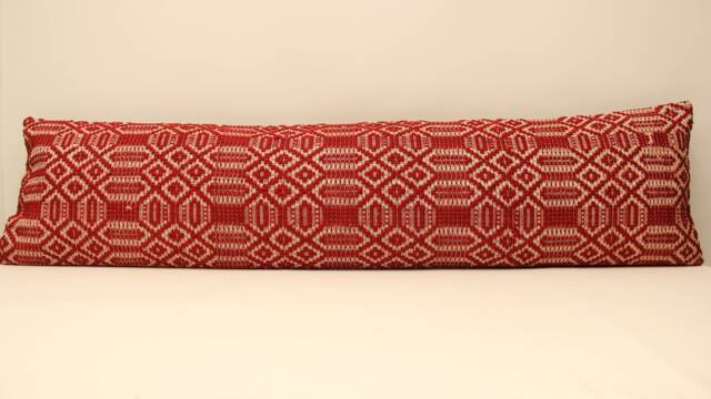 Extralong Kingsize Textile Pillow Cover, 12x47 - 30x120 cm Unique Lumbar Flaming Bedding Pillow Cover, 4Oyf-185 - image 1