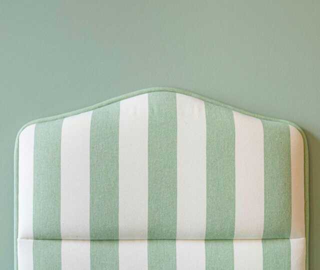 Shaped Headboard Ian Mankin Devon Stripe, Single/Double/King - image 1