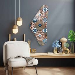 Asymmetrical Mirror, Irregular Mirror Wall Decor On Tempered Glass, Entryway Hallway For Bathroom, Luxury Home - thumbnail 3