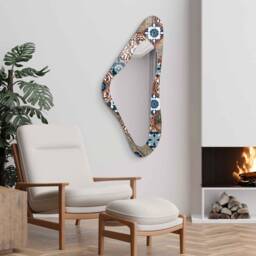 Asymmetrical Mirror, Irregular Mirror Wall Decor On Tempered Glass, Entryway Hallway For Bathroom, Luxury Home - thumbnail 2