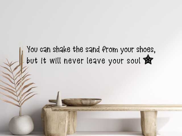 Beach House Wall Decor - Vacation Home Decal - Art - Quote - Decal - image 1