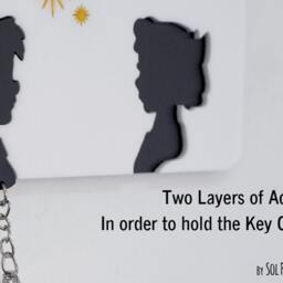 Man Playing Saxophone Silhouette - Key Holder Chain Housewarming Gift Idea New Home Sweet Decor - thumbnail 3