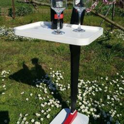 Handmade Wooden Butler Tray Stand - Italian Fashion, Decorative Sculpture - thumbnail 2