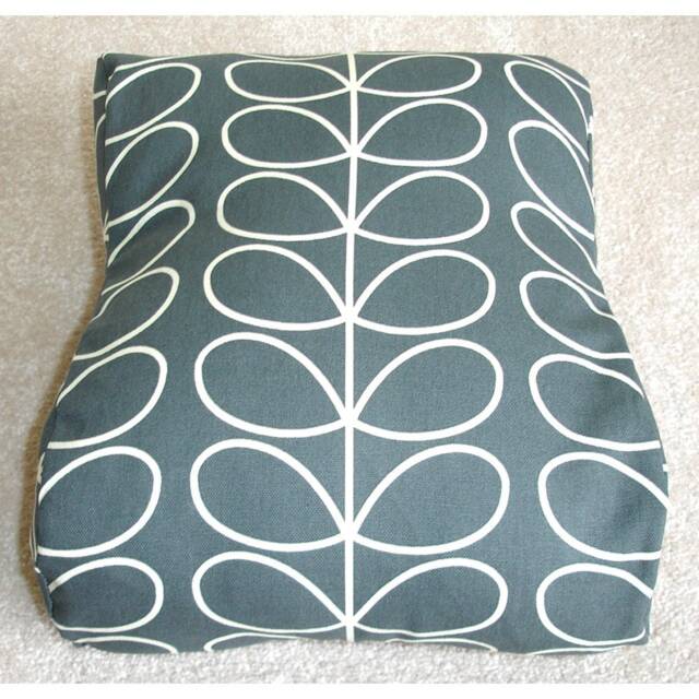Tempur Original Travel Pillow Cover Only Small 25x31cm Grey Case Neck Cervical Orthopaedic Cushion Gray Pillowcase Linear Stem Leaves - image 1