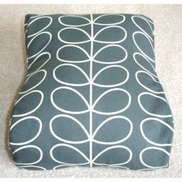 Tempur Original Travel Pillow Cover Only Small 25x31cm Grey Case Neck Cervical Orthopaedic Cushion Gray Pillowcase Linear Stem Leaves - thumbnail 1