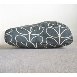 Tempur Original Travel Pillow Cover Only Small 25x31cm Grey Case Neck Cervical Orthopaedic Cushion Gray Pillowcase Linear Stem Leaves - thumbnail 3
