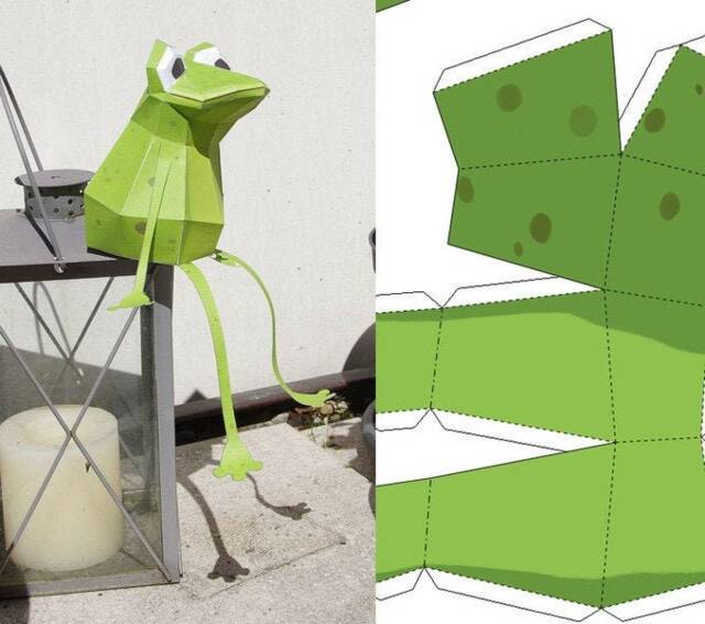 Papercraft Frog - Pre-Cut Sheets - image 1