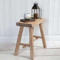 Reclaimed Wooden Stool - Rustic Driftwood Timber - Ben Simpson Furniture - thumbnail 2
