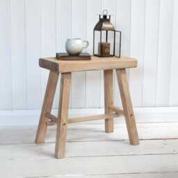 Reclaimed Wooden Stool - Rustic Driftwood Timber - Ben Simpson Furniture