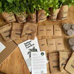 Indoor Herb Garden Set Of 6 - Grow Your Own Fresh Herbs in Jute Bags - Birthday Gift, Women Mens Gift & Childrens - thumbnail 2