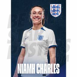 Lionesses Charles 23/24 Home Headshot Poster - Officially Licensed Product A4/A3 Framed Options - thumbnail 1