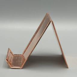 Hammered Copper Business Card Holder Square Vertical Desk Display - thumbnail 4