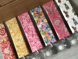 Liberty Print Hardwood Door Stop Wedge Glass Or Wood Knob - thumbnail 1