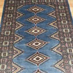 3x5 Gray Color Bokhara Rug - 0.90x1.50 Bedroom Luxury Area Turkish Fine Quality Afghan - thumbnail 3