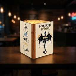 Fourth Wing Tairn Andarna Book Lamp, Basgiath War College Folding Dragon Riders Night Light, Academy Gift - thumbnail 1