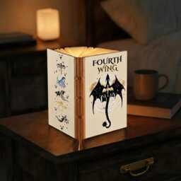 Fourth Wing Tairn Andarna Book Lamp, Basgiath War College Folding Dragon Riders Night Light, Academy Gift - thumbnail 3