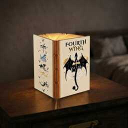 Fourth Wing Tairn Andarna Book Lamp, Basgiath War College Folding Dragon Riders Night Light, Academy Gift - thumbnail 2