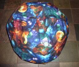 Planet Bean Bag Cover - Mars, Venus, Saturn, Mercury, Jupiter, Uranus, Moon, Stars, Solar System, Space, Blue, Etsy Kids Gifts Under 75 - thumbnail 2