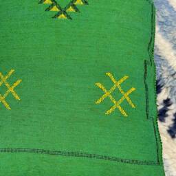 Yakiti-Green Large Moroccan Pillows, Aka Cactus Silk Pillow, Decorative Pillows, Sabra Pillows, Moroccan Decor Designer Cactus - thumbnail 4