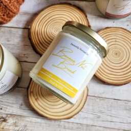 Banana Nut Bread - 8Oz Jar Soy Wax Candle Bakery Scented Home Decor Fall Gifts - thumbnail 2