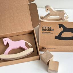 Personalized Wooden Toy Horse - Natural Toys For Toddlers, Waldorf Animals, Nursery Decor - thumbnail 2