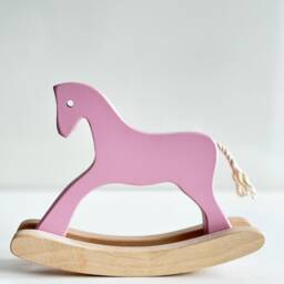 Personalized Wooden Toy Horse - Natural Toys For Toddlers, Waldorf Animals, Nursery Decor - thumbnail 3