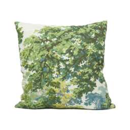 Sanderson - Ancient Canopy Sap Green Large Scale Impressionist Tree Print Cushion Cover Handmade Throw Pillow Designer Home D??cor - thumbnail 3