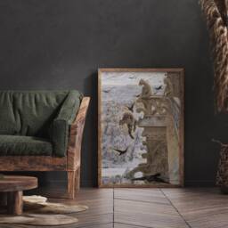 Paris Gothic Print, Notre-Dame Wall Decor, Quasimodo Sketch Poster, French Iconic Landmark Art, Graphite Drawing Canvas, Art Gift, Digital - thumbnail 3