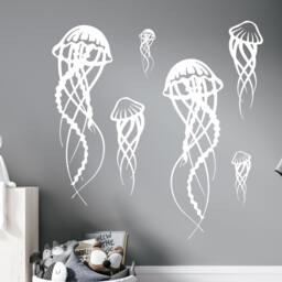 Jellyfish Bathroom Decal/Wall Decor Nautical Animal Sticker Sea Ocean Me3 - thumbnail 3