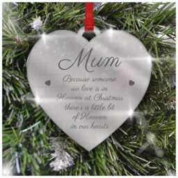 Someone We Love Is in Heaven Christmas Decoration - Personalised Angel Robin Memorial Ornament Mum Dad Nanny Grandad Any Name - thumbnail 3