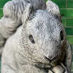 Stone Squirrel With Nut Sculpture Cement Statue Outdoor Animal Figurine Ornament Handmade Lover Gift - thumbnail 4